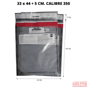 Bolsa de Seguridad 33×44+5 Calibre 350